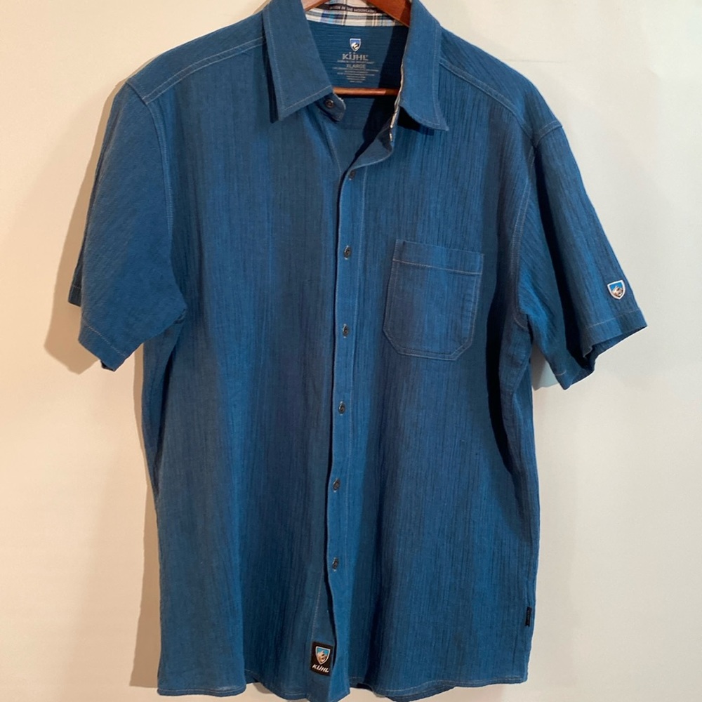Kuhl Blue Casual Button Down Shirt